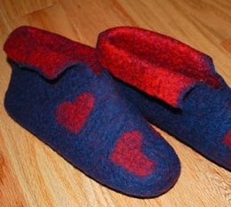 4245 Felted Woolen Slippers